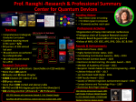 Professional Summary of Dr Razeghi