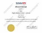 professor Razeghi have been awarded 2025 Highly Ranked Scholar status