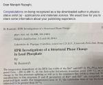 Prof Manijeh Razeghi being  a top-downloaded author