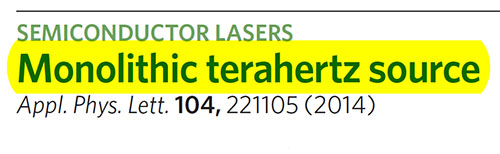 Monolithic terahertz source